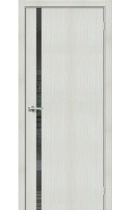 Межкомнатная дверь Браво-1.55, со стеклом, цвет Bianco Veralinga Межкомнатная дверь Браво-1.55, со стеклом, цвет Bianco Veralinga