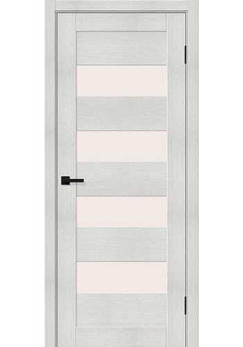 Межкомнатная дверь Браво-23, со стеклом, цвет Bianco Veralinga